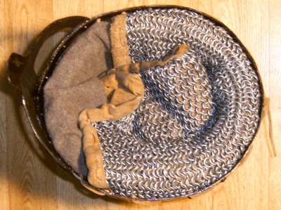 Brillenhelm von innen