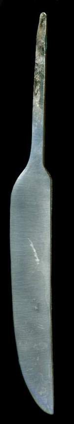 Damast Messer von rechts