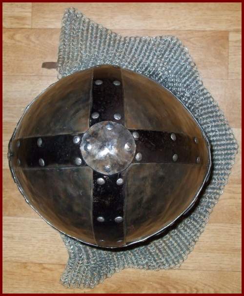 Normannenhelm von oben