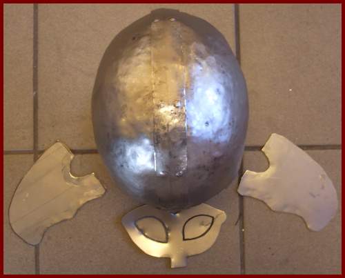 Brillenhelm von oben