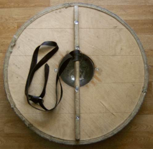 Rundschild Grün hinten