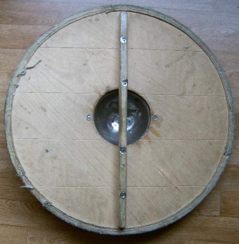 Rundschild Grün / Rot hinten